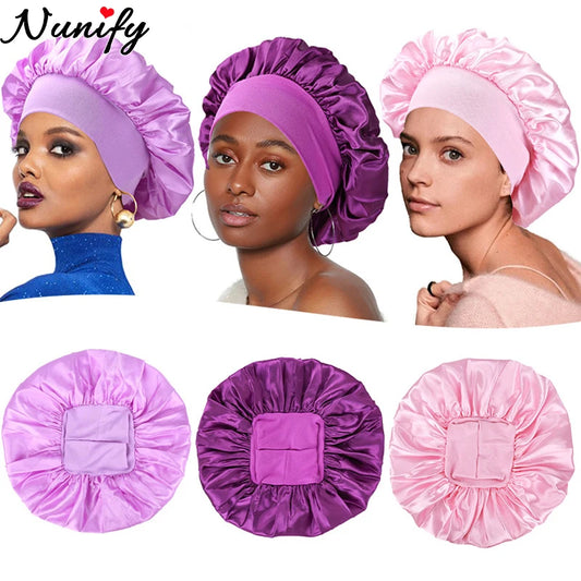 DiitzyDoll Multicolor Satin Hair Bonnet for Sleep