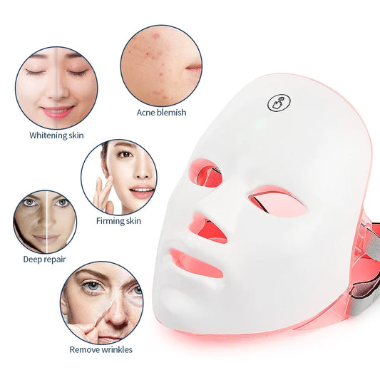 DiitzyDoll LED Color Changing Facial Light Rejuvenation Mask